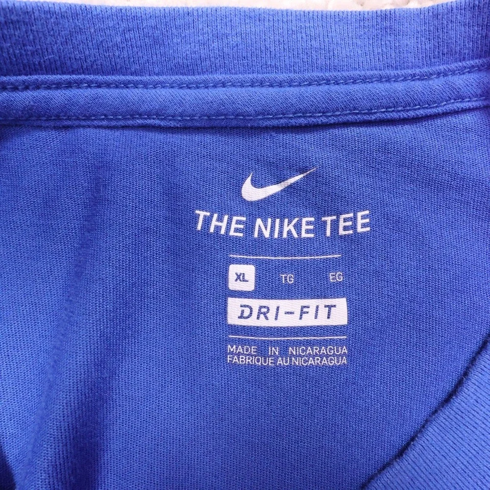 Nike Duke‎ Basketball Blue Devils Dri-FIT T-Shirt Mens XL